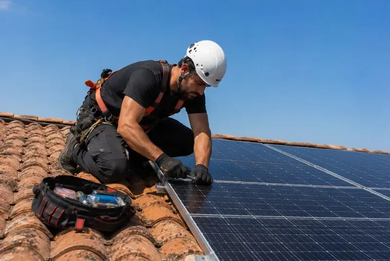 Maintenance et monitoring de panneaux solaires à Alixan